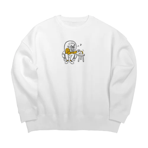 Oldman is shooting Big Crew Neck Sweatshirt