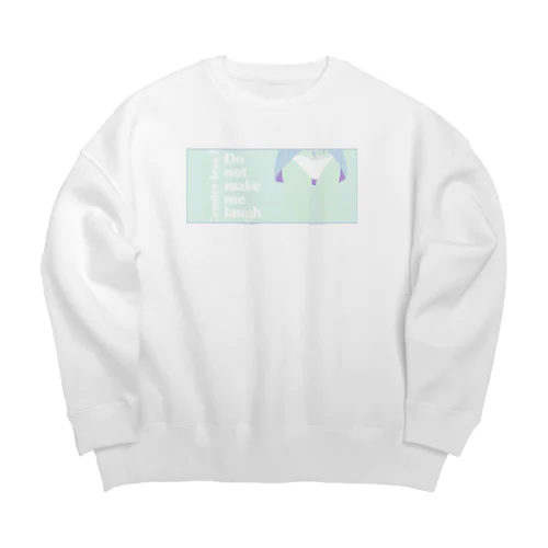 主張を囁く(ソーダ) Big Crew Neck Sweatshirt