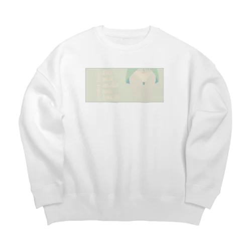 主張を囁く(ミント) Big Crew Neck Sweatshirt