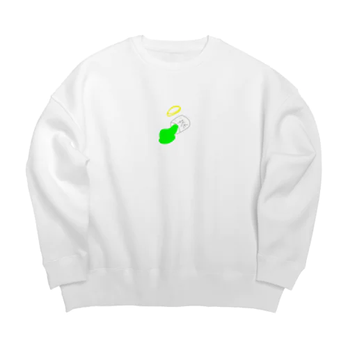 天に召されるお茶 Big Crew Neck Sweatshirt