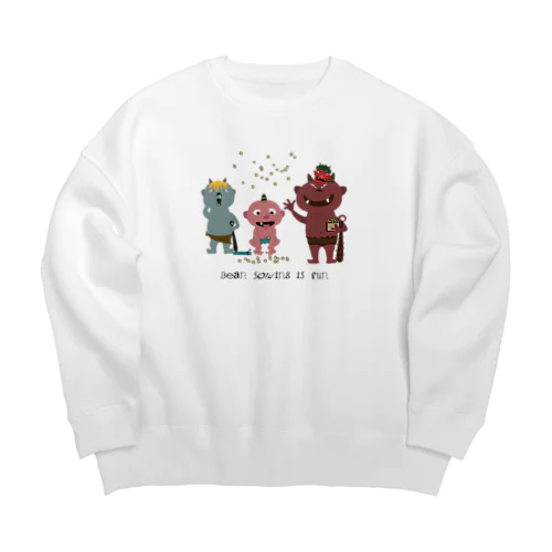 こ鬼の節分 Big Crew Neck Sweatshirt