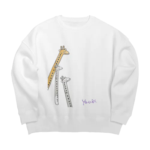 きりんさん Big Crew Neck Sweatshirt