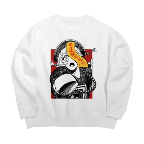 キョンシーちゃん Big Crew Neck Sweatshirt