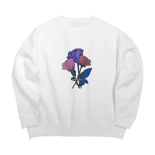 miorily roze Big Crew Neck Sweatshirt