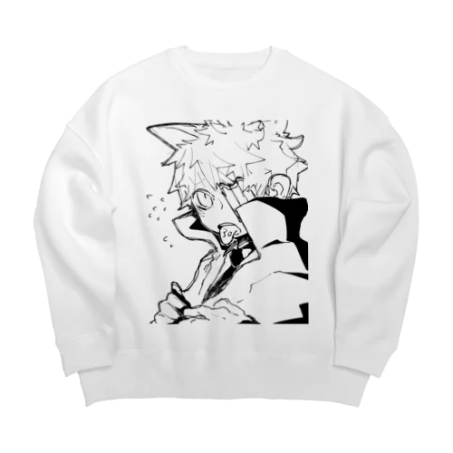 亜鉛の絵 Big Crew Neck Sweatshirt