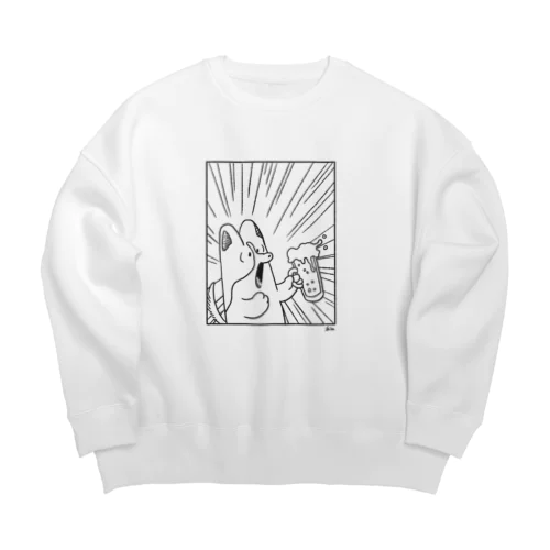 乾杯コーギー Big Crew Neck Sweatshirt