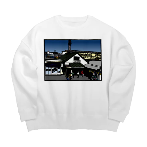 武蔵小金井駅　いろどり Big Crew Neck Sweatshirt