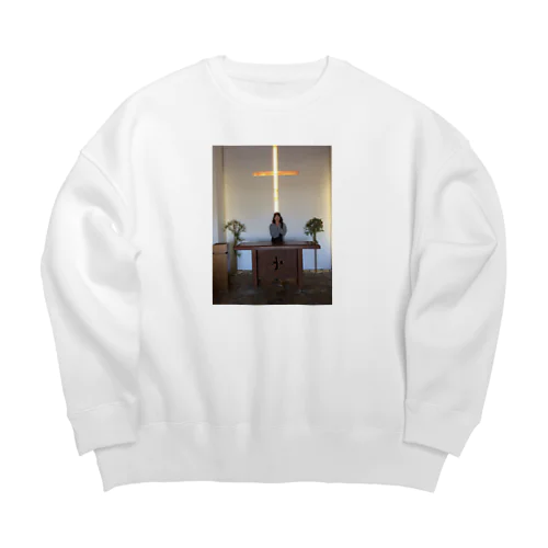 god bless me. Big Crew Neck Sweatshirt