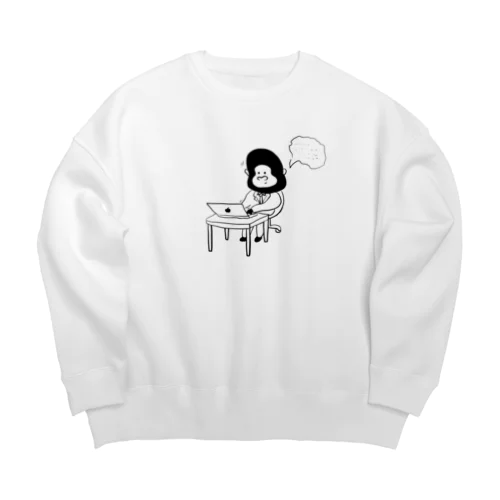 ゴリラサラリーマン Big Crew Neck Sweatshirt