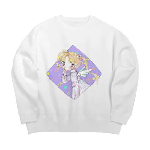 てんしちゃん Big Crew Neck Sweatshirt