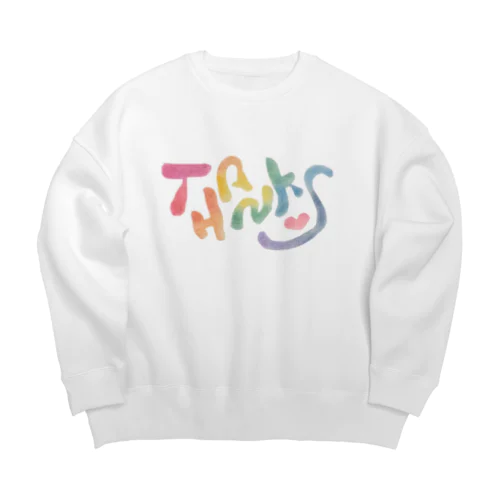 カラフルTHANKS! Big Crew Neck Sweatshirt