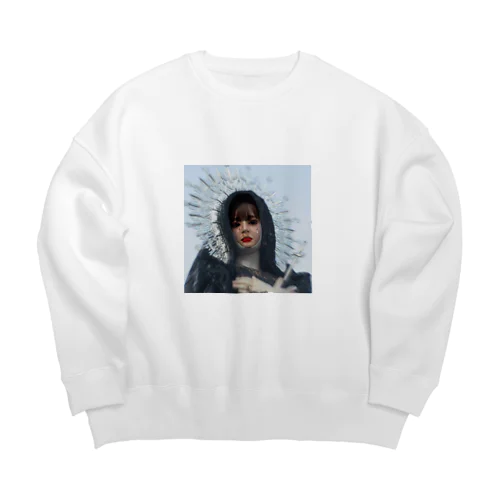 合成まなかちゃんプリ Big Crew Neck Sweatshirt