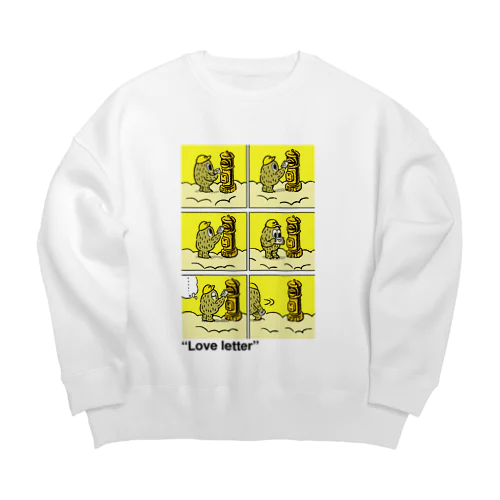 タダユキヒロ“Love letter“ post Big Crew Neck Sweatshirt