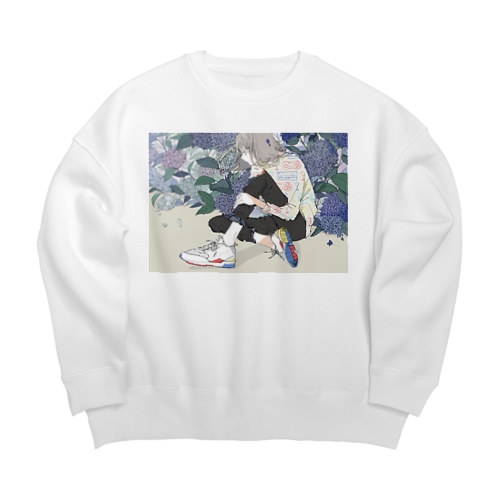 紫陽花 Big Crew Neck Sweatshirt