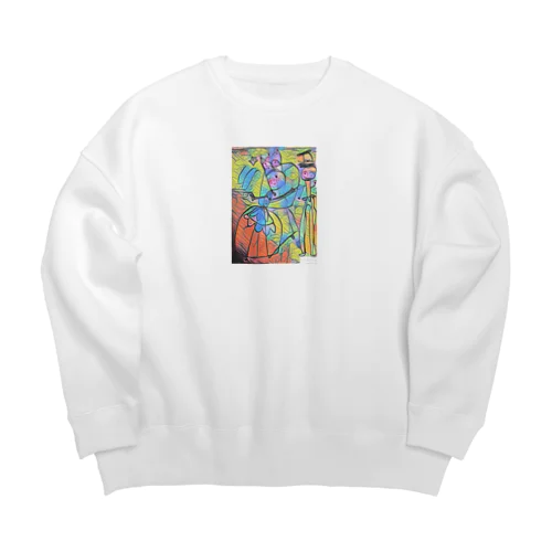 お姫さまと王子さま Big Crew Neck Sweatshirt