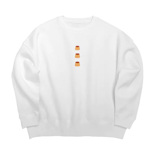 【オハヨウノヤクソク】ぷりんさんれん Big Crew Neck Sweatshirt