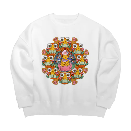 にゃんだら Big Crew Neck Sweatshirt