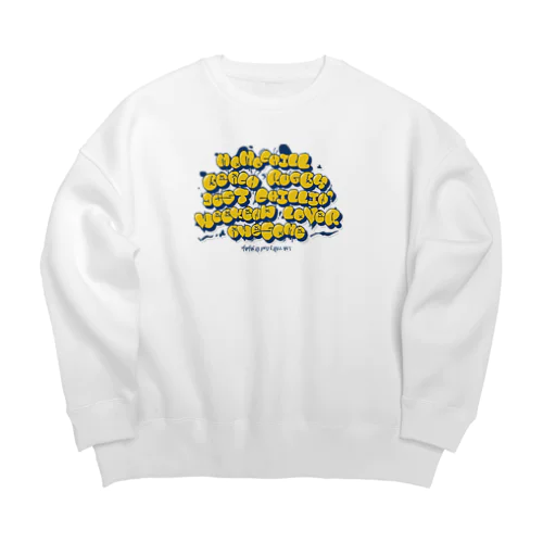 ももちる Big Crew Neck Sweatshirt