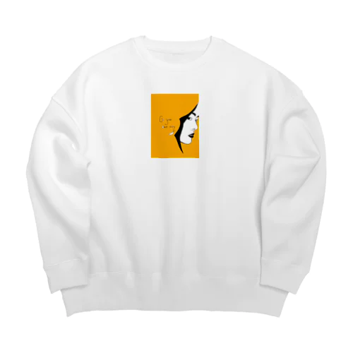 Go  your own way《オレンジ》 Big Crew Neck Sweatshirt