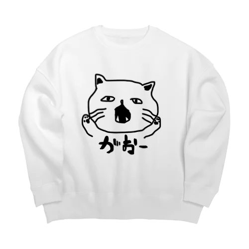 凶暴な猫 Big Crew Neck Sweatshirt