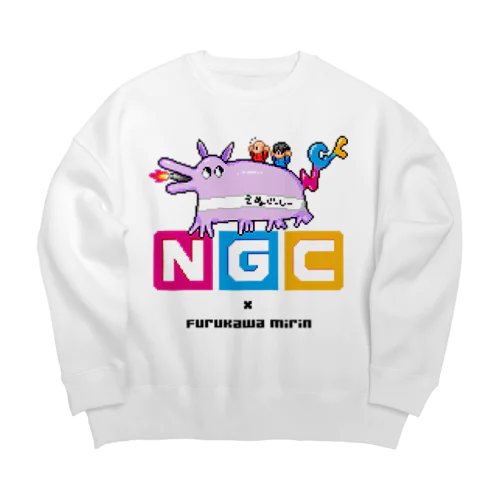 古川未鈴（でんぱ組.inc）作『スフォイクス（ドット絵Ver.）』by BOZO Big Crew Neck Sweatshirt