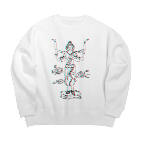 おばあちゃんの仏画 Big Crew Neck Sweatshirt