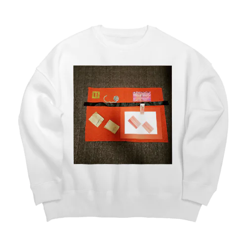 赤い海 Big Crew Neck Sweatshirt