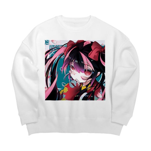 大正浪漫とポッピンガール。 Big Crew Neck Sweatshirt