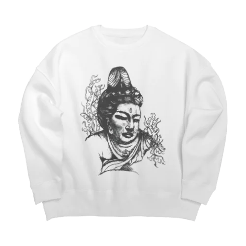 おばあちゃんの仏画 Big Crew Neck Sweatshirt