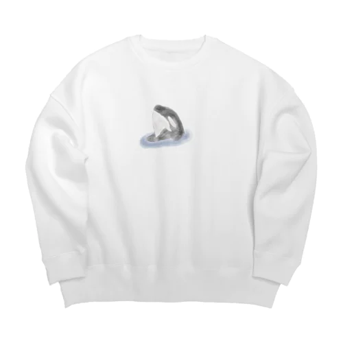 ぼくのおしゃち ふよふよ Big Crew Neck Sweatshirt