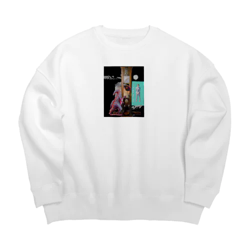 ミキ君の頭の中 Big Crew Neck Sweatshirt