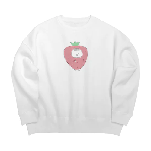 🍓 い ち ご × 女 の 子 👧🏻 Big Crew Neck Sweatshirt