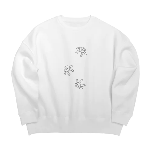 ムンジェラミンモノクロ Big Crew Neck Sweatshirt