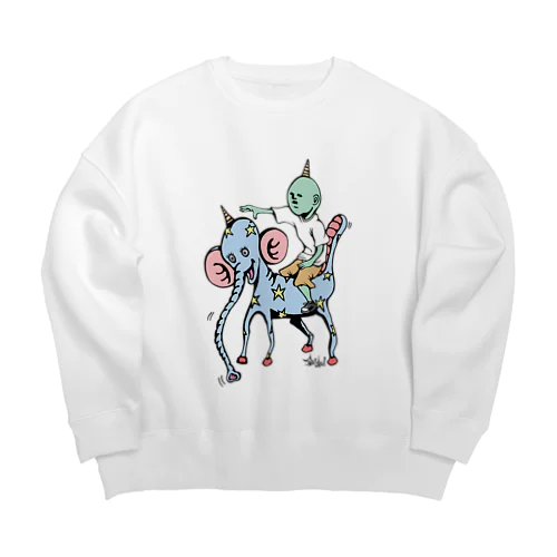 ふたりは仲良し Big Crew Neck Sweatshirt