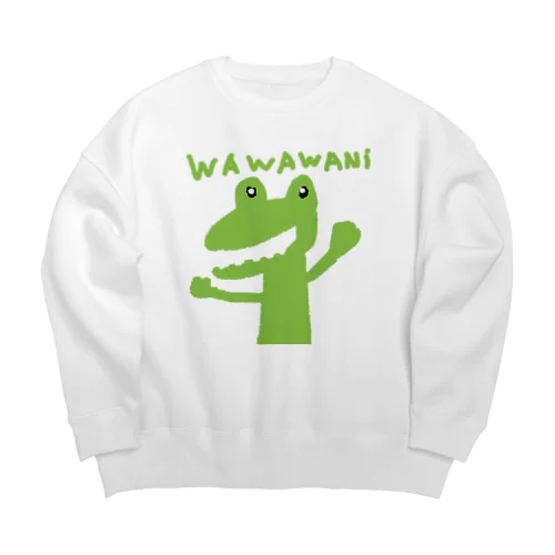 WAWAWANIワニ Big Crew Neck Sweatshirt