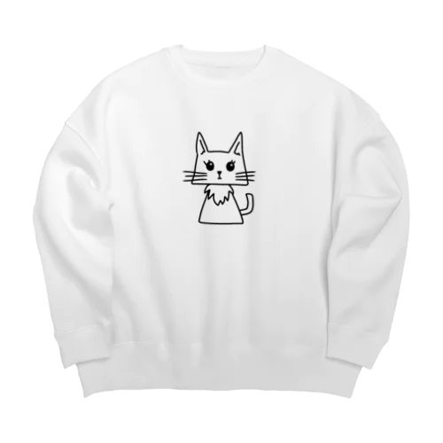 にゃんちゃん Big Crew Neck Sweatshirt