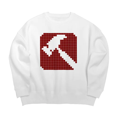 ドット絵ネイルハンマー Big Crew Neck Sweatshirt