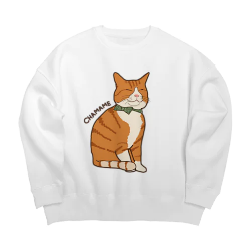 茶豆ちゃん Big Crew Neck Sweatshirt