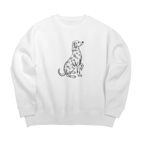 だるめしあんくん Big Crew Neck Sweatshirt