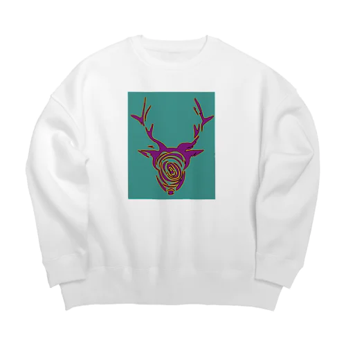 NENRIN シカ（イロ） Big Crew Neck Sweatshirt