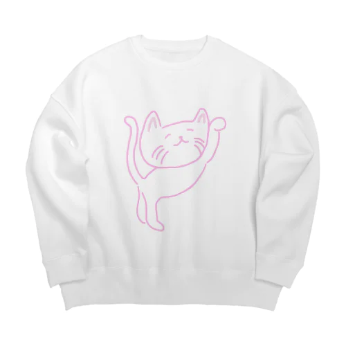 ニコニコネコ Big Crew Neck Sweatshirt