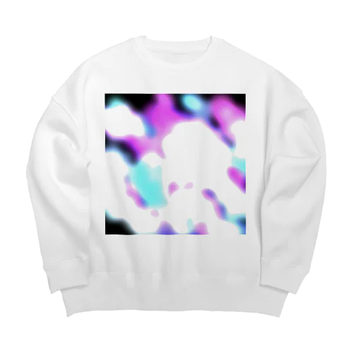 neon pattern Big Crew Neck Sweatshirt