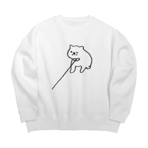 いやいや柴犬 Big Crew Neck Sweatshirt