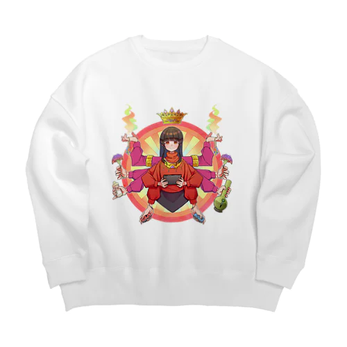 母は愛 Big Crew Neck Sweatshirt