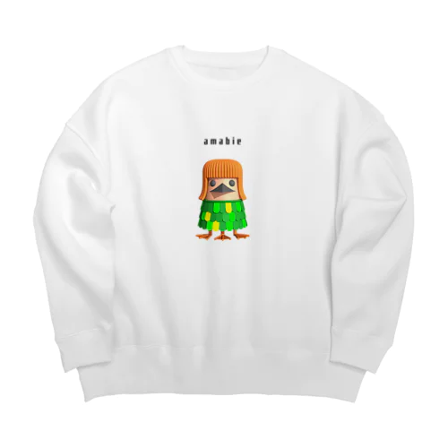 アマビエ3939 Big Crew Neck Sweatshirt