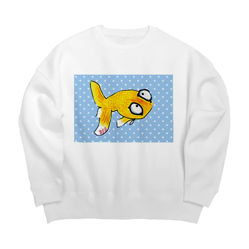 金魚の頂天眼ちゃん Big Crew Neck Sweatshirt