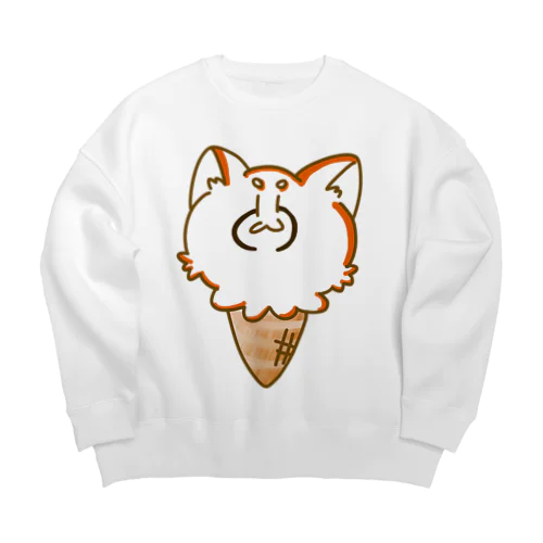 とけそうなれさぱん Big Crew Neck Sweatshirt