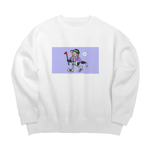 バールレディ Big Crew Neck Sweatshirt