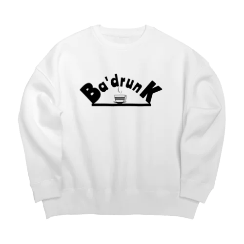 Ba'drunk newブランドロゴシリーズ Big Crew Neck Sweatshirt