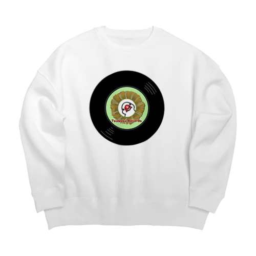 つぼ巣レコード白文鳥 Big Crew Neck Sweatshirt